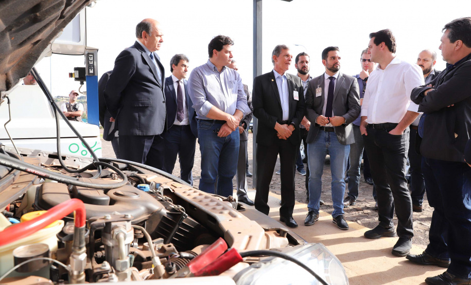 Governador carlos Massa Ratinho Junior durante encontro com o diretor - geral brasileiro da Itaipu Binacional, general Joaquin Silva e Luna - Foz do Iguaçu, 12/06/2019 - Foto: Rodrigo Félix Leal/ANPr