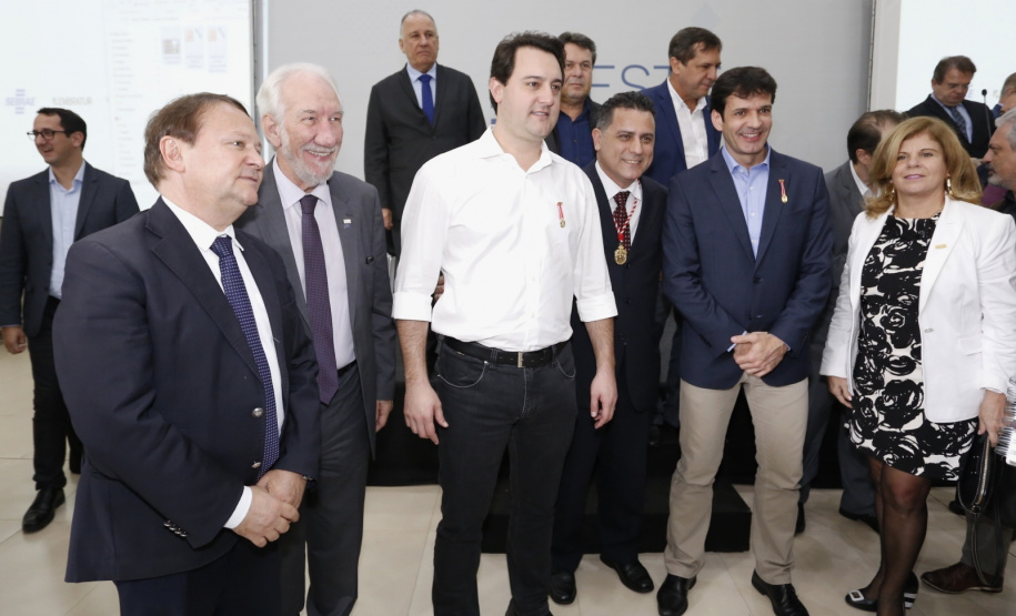 Governador Carlos Massa Ratinho Junior participa do seminário  do programa Investe Turismo, em Foz do Iguaçu. Foto: Arnaldo Alves/ANPr