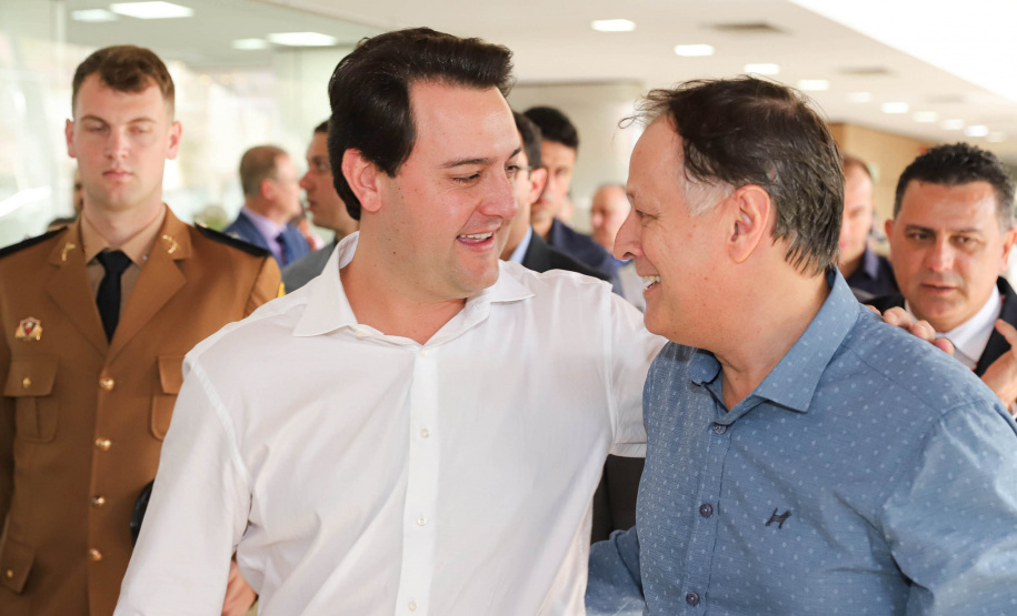 Governador Carlos Massa Ratinho Junior participa do seminário  do programa Investe Turismo, em Foz do Iguaçu. Foto: Rodrigo Felix Leal/ANPr