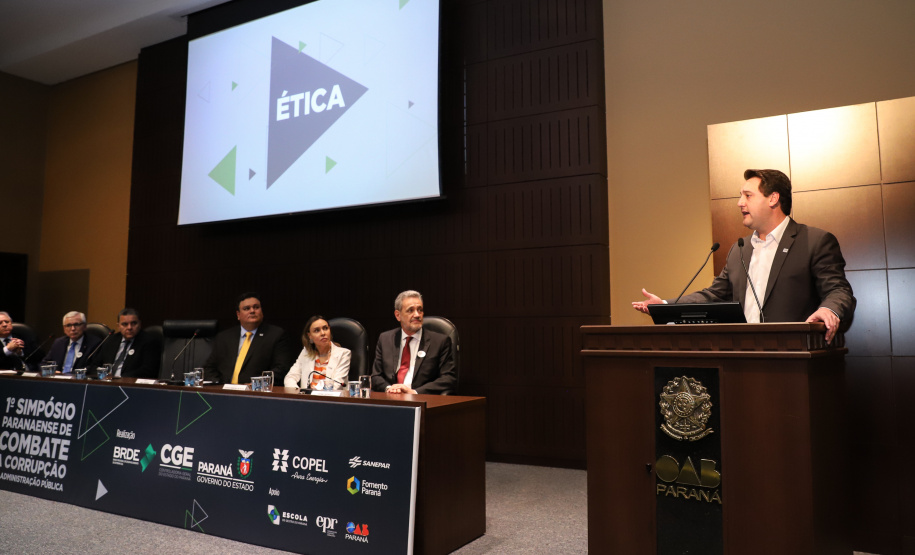 Governador Carlos Massa Ratinho Junior participa da abertura do I Simpósio Paranaense de Combate à Corrupção na Administração Pública - Curitiba, 13/06/2019 - Foto: Rodrigo Félix Leal/ANPr