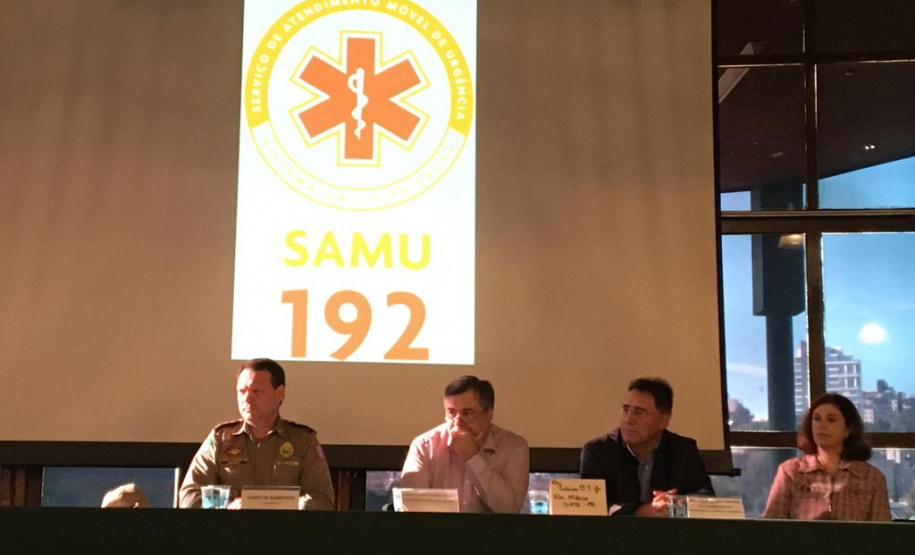 Siate e Samu simulam exercício de atendimento a múltiplas vítimas  -  Curitiba, 14/06/2019  -  Foto:  Divulgação SESA