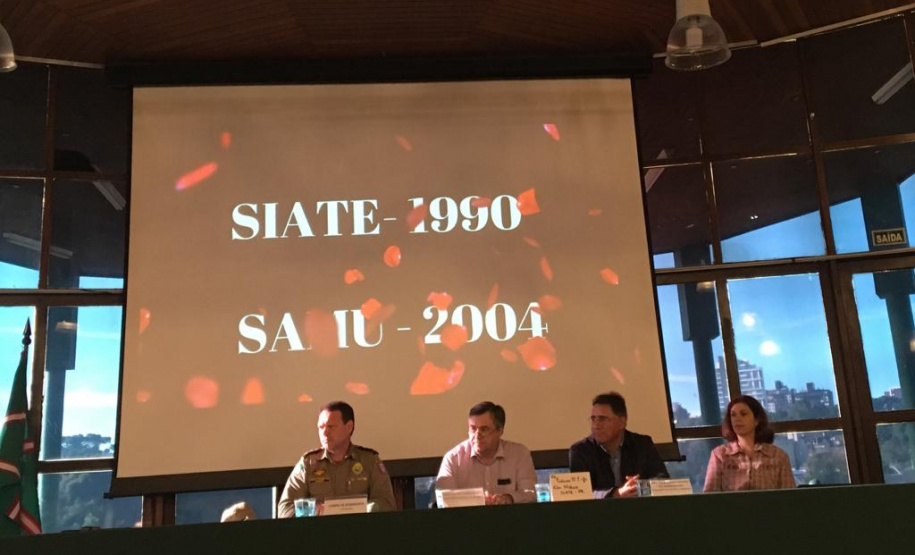 Siate e Samu simulam exercício de atendimento a múltiplas vítimas  -  Curitiba, 14/06/2019  -  Foto:  Divulgação SESA