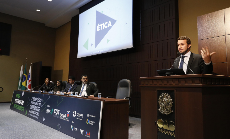 Simpósio: Ética, Probidade e Integridade. N/F: Diogo Castor de Mattos, procurador da República.Curitiba, 14-06-19.Foto: Arnaldo Alves / ANPr.