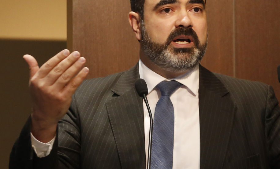 Simpósio: Ética, Probidade e Integridade. N/F: Luciano Flores de Lima, superintendente regional da Polícia Federal no Paraná.Curitiba, 14-06-19.Foto: Arnaldo Alves / ANPr.