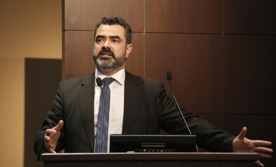 Simpósio: Ética, Probidade e Integridade. N/F: Luciano Flores de Lima, superintendente regional da Polícia Federal no Paraná.Curitiba, 14-06-19.Foto: Arnaldo Alves / ANPr.