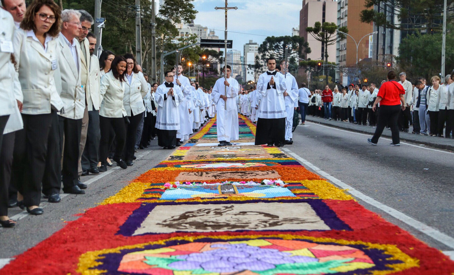 Procissão de Corpus Christi em Curitiba.  -  Foto: José Fernando Ogura/Arquivo ANPr