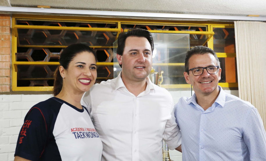 O governador Carlos Massa Ratinho Junior lançou nesta quinta-feira (20), no Ginásio Moringão, em Londrina, o Japs Combate, espécie de Jogos Abertos do Paraná voltado apenas para as lutas.  -  Londrina, 20/06/2019  -  Foto: Arnaldo Alves/ANPr