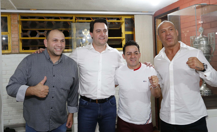 O governador Carlos Massa Ratinho Junior lançou nesta quinta-feira (20), no Ginásio Moringão, em Londrina, o Japs Combate, espécie de Jogos Abertos do Paraná voltado apenas para as lutas.  -  Londrina, 20/06/2019  -  Foto: Arnaldo Alves/ANPr