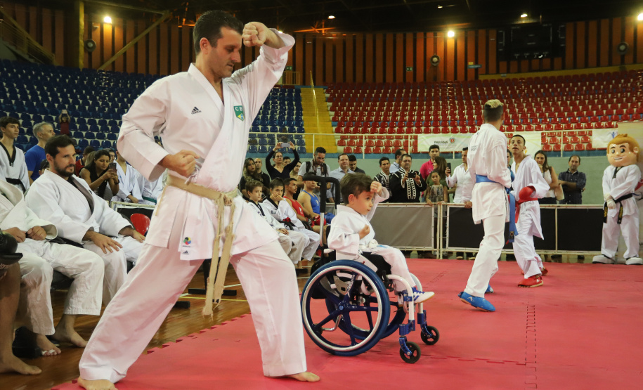 Governador Carlos Massa Ratinho Junior abre oficialmente a oitava edição dos Jogos Paradesportivos do Paraná (Parajaps), em Londrina.  -  Londrina, 20/06/2019  -  Foto: Rodrigo Félix Leal/ANPr