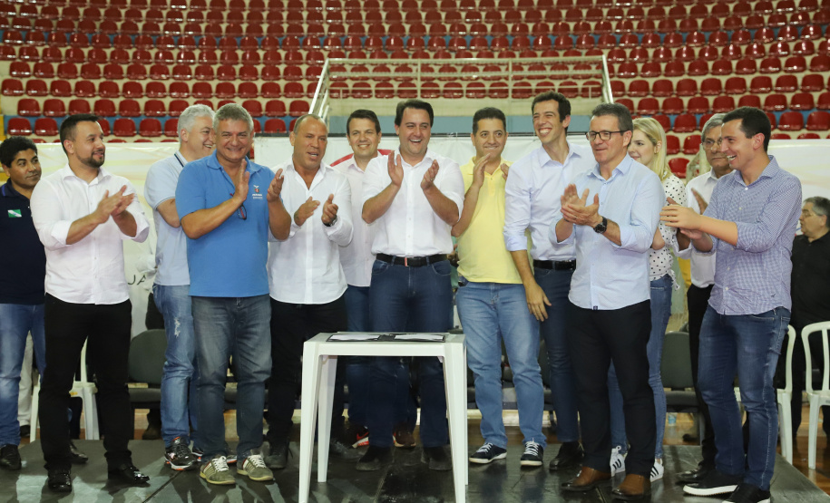 Governador Carlos Massa Ratinho Junior abre oficialmente a oitava edição dos Jogos Paradesportivos do Paraná (Parajaps), em Londrina.  -  Londrina, 20/06/2019  -  Foto: Rodrigo Félix Leal/ANPr