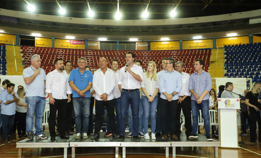 Governador Carlos Massa Ratinho Junior abre oficialmente a oitava edição dos Jogos Paradesportivos do Paraná (Parajaps), em Londrina.  -  Londrina, 20/06/2019  -  Foto: Rodrigo Félix Leal/ANPr