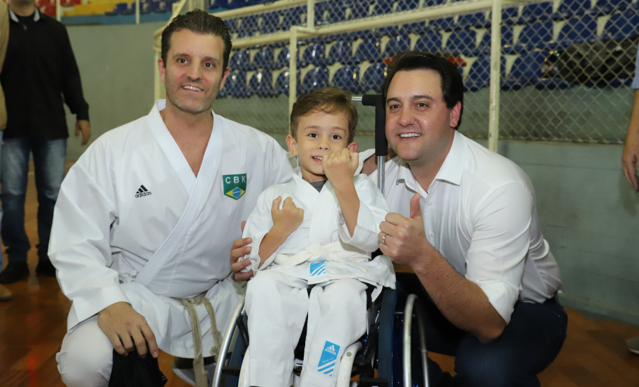 Governador Carlos Massa Ratinho Junior abre oficialmente a oitava edição dos Jogos Paradesportivos do Paraná (Parajaps), em Londrina.  -  Londrina, 20/06/2019  -  Foto: Rodrigo Félix Leal/ANPr
