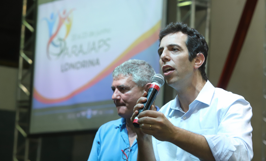 Governador Carlos Massa Ratinho Junior abre oficialmente a oitava edição dos Jogos Paradesportivos do Paraná (Parajaps), em Londrina.  -  Londrina, 20/06/2019  -  Foto: Rodrigo Félix Leal/ANPr