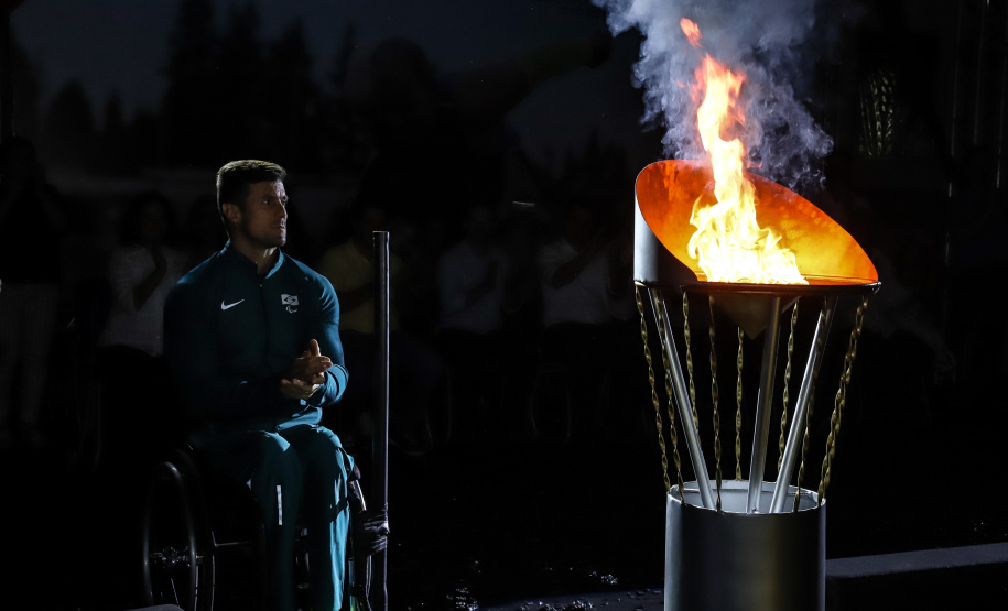 Governador Carlos Massa Ratinho Junior abre oficialmente a oitava edição dos Jogos Paradesportivos do Paraná (Parajaps), em Londrina.  -  Londrina, 20/06/2019  -  Foto: Rodrigo Félix Leal/ANPr