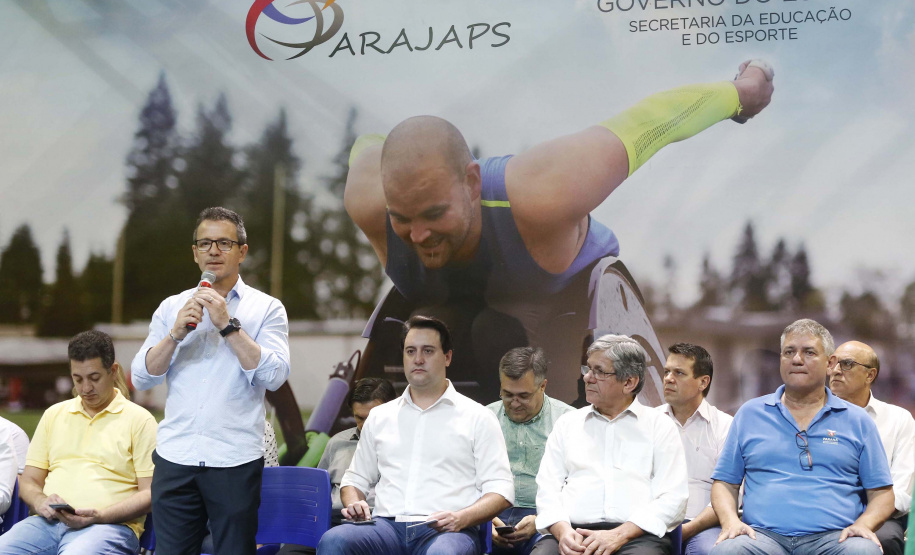 Governador Carlos Massa Ratinho Junior abre oficialmente a oitava edição dos Jogos Paradesportivos do Paraná (Parajaps), em Londrina.  -  Londrina, 20/06/2019  -  Foto: Arnaldo Alves/ANPr
