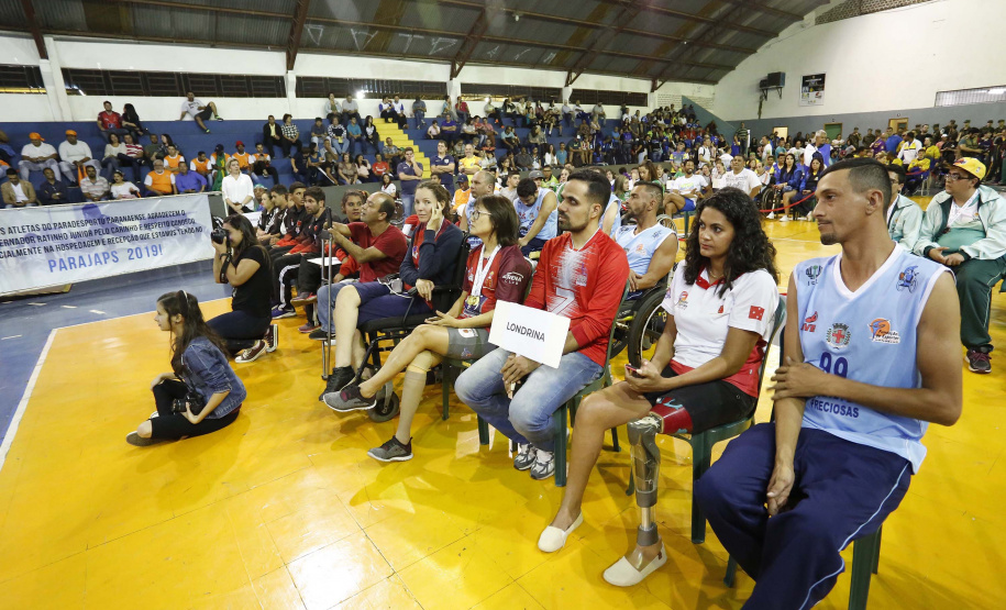 Governador Carlos Massa Ratinho Junior abre oficialmente a oitava edição dos Jogos Paradesportivos do Paraná (Parajaps), em Londrina.  -  Londrina, 20/06/2019  -  Foto: Arnaldo Alves/ANPr