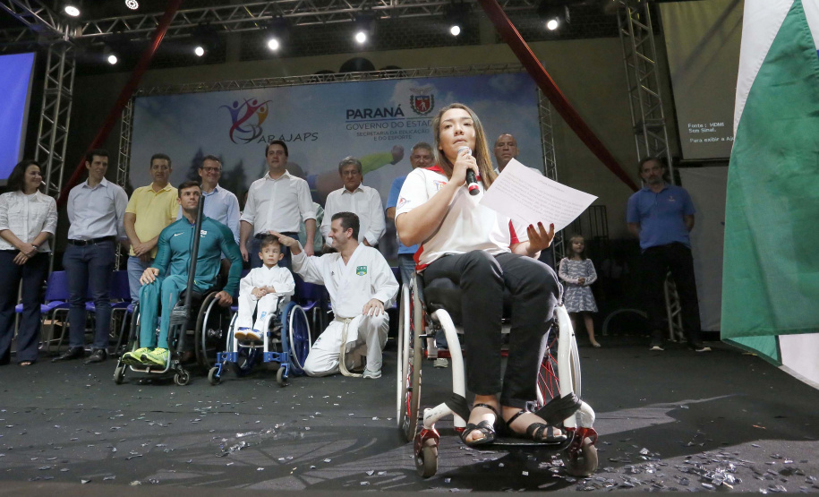 Governador Carlos Massa Ratinho Junior abre oficialmente a oitava edição dos Jogos Paradesportivos do Paraná (Parajaps), em Londrina.  -  Londrina, 20/06/2019  -  Foto: Arnaldo Alves/ANPr