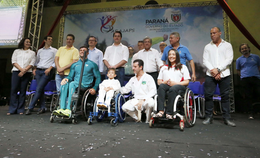 Governador Carlos Massa Ratinho Junior abre oficialmente a oitava edição dos Jogos Paradesportivos do Paraná (Parajaps), em Londrina.  -  Londrina, 20/06/2019  -  Foto: Arnaldo Alves/ANPr
