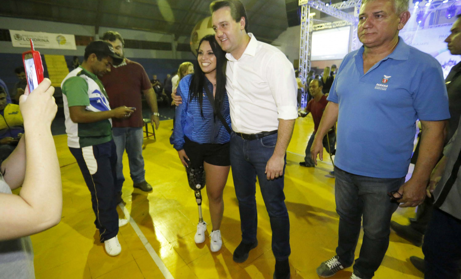 Governador Carlos Massa Ratinho Junior abre oficialmente a oitava edição dos Jogos Paradesportivos do Paraná (Parajaps), em Londrina.  -  Londrina, 20/06/2019  -  Foto: Arnaldo Alves/ANPr