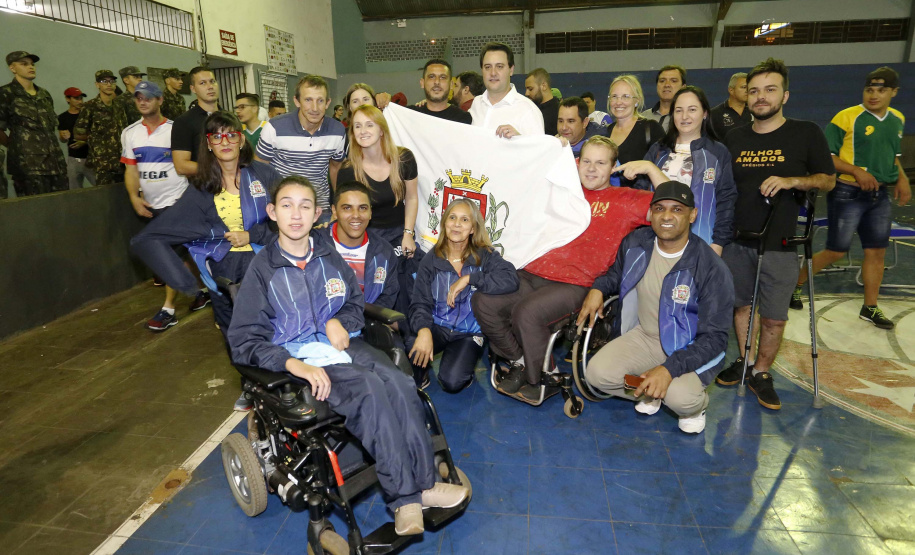 Governador Carlos Massa Ratinho Junior abre oficialmente a oitava edição dos Jogos Paradesportivos do Paraná (Parajaps), em Londrina.  -  Londrina, 20/06/2019  -  Foto: Arnaldo Alves/ANPr