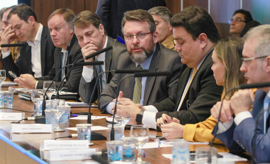 Governador Carlos Massa Ratinho Junior coordena reunião com a equipe de governo.  -  Curitiba, 25/06/2019  -  Foto: Valdelino Alves Pontes