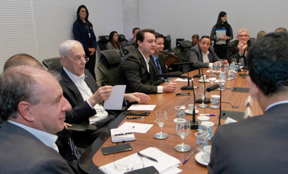 Governador Carlos Massa Ratinho Junior coordena reunião com a equipe de governo.  -  Curitiba, 25/06/2019  -  Foto: Valdelino Alves Pontes