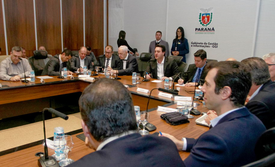 Governador Carlos Massa Ratinho Junior coordena reunião com a equipe de governo.  -  Curitiba, 25/06/2019  -  Foto: Valdelino Alves Pontes