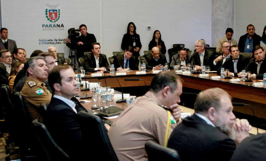Governador Carlos Massa Ratinho Junior coordena reunião com a equipe de governo.  -  Curitiba, 25/06/2019  -  Foto: Valdelino Alves Pontes