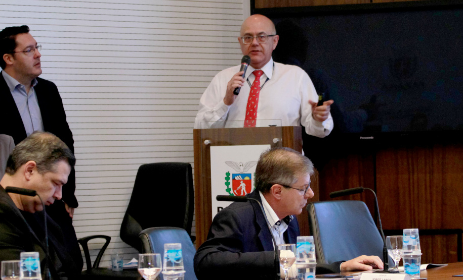 Governador Carlos Massa Ratinho Junior coordena reunião com a equipe de governo. Na foto, Luiz Henrique Fagundes  -  Curitiba, 25/06/2019  -  Foto: Valdelino Alves Pontes