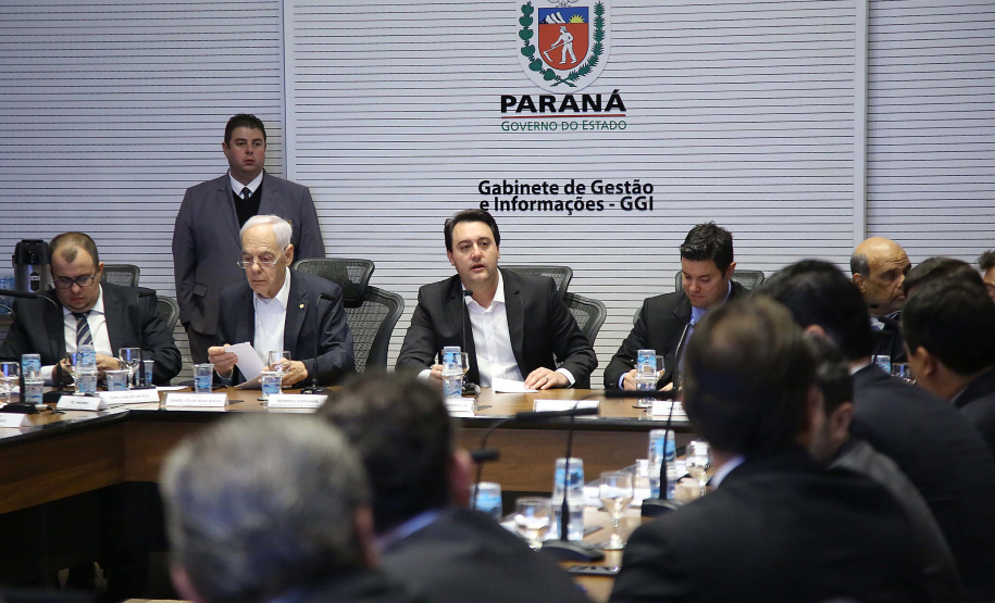Governador Carlos Massa Ratinho Junior coordena reunião com a equipe de governo.  -  Curitiba, 25/06/2019  -  Foto: Jaelson Lucas/ANPr