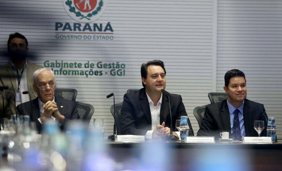 Governador Carlos Massa Ratinho Junior coordena reunião com a equipe de governo.  -  Curitiba, 25/06/2019  -  Foto: Jaelson Lucas/ANPr