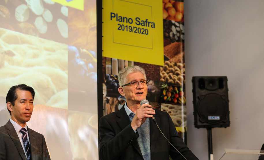 O vice-governador Darci Piana e o secretário estadual da Agricultura e do Abastecimento, Norberto Ortigara, participam nesta quinta-feira (27), em Curitiba, do lançamento do Plano Safra 2019/2020