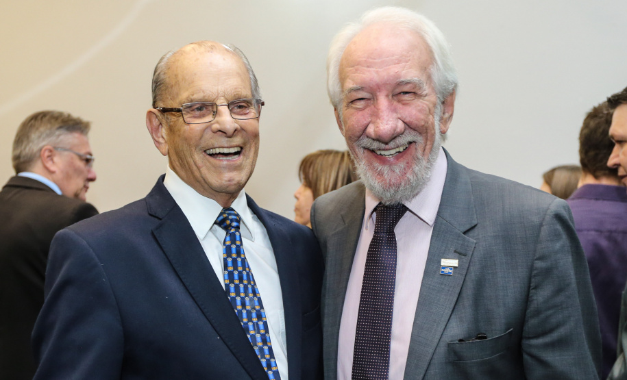 O ex-governador Paulo Pimentel com o vice-governador Darci Piana nesta quinta-feira (27), em Curitiba, do lançamento do Plano Safra 2019/2020. Curitiba, 26/06/2019 - Foto: Geraldo Bubniak/ANPr