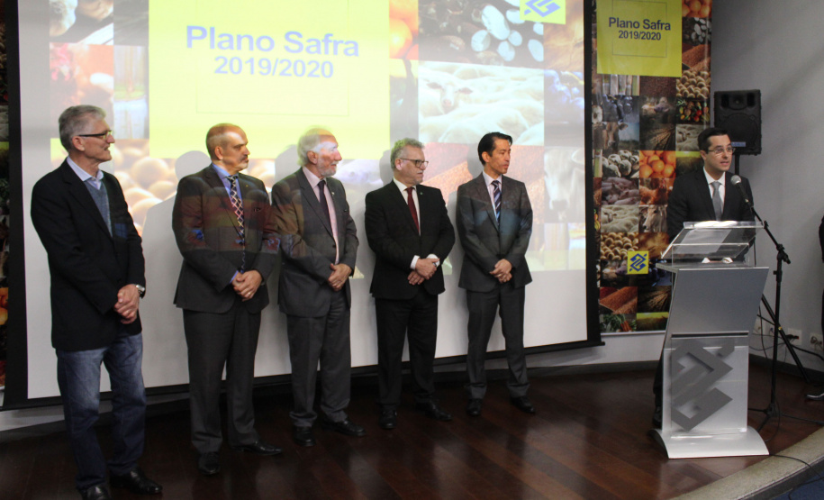 O vice-governador Darci Piana e o secretário estadual da Agricultura e do Abastecimento, Norberto Ortigara, participam nesta quinta-feira (27), em Curitiba, do lançamento do Plano Safra 2019/2020.  -  Curitiba, 27/06/2019  -  Foto: Gisele Barão/Assessoria de Imprensa Seab