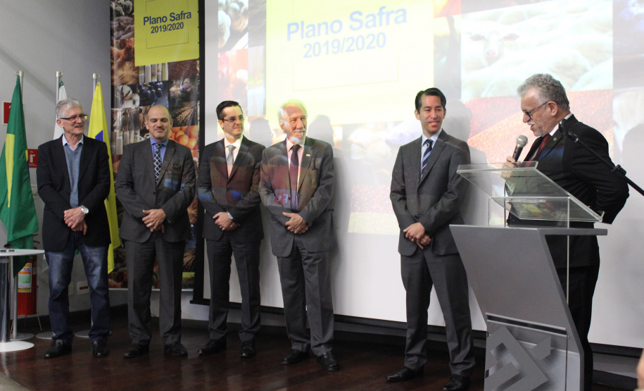 O vice-governador Darci Piana e o secretário estadual da Agricultura e do Abastecimento, Norberto Ortigara, participam nesta quinta-feira (27), em Curitiba, do lançamento do Plano Safra 2019/2020.  -  Curitiba, 27/06/2019  -  Foto: Gisele Barão/Assessoria de Imprensa Seab