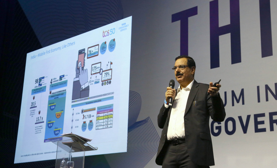 ThinkinG mostra casos de sucesso e discute inovação em gestão pública. Na foto, Tej Paul Bhatla, da Índia. . Foto: Jaelson Lucas/ANPr