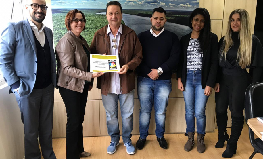 A equipe da Divisão de Resíduos sólidos da Secretaria de Estado do Desenvolvimento Sustentável e do Turismo recebeu nesta quinta-feira (27) representantes da Associação Brasileira da Indústria de Higiene Pessoal, Perfumaria e Cosméticos (Abihpec).  -  Curitiba, 27/06/2019  -  Foto: Divulgação SEDEST