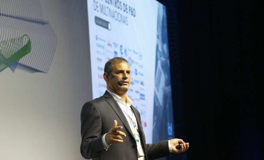 Fórum Internacional de Inovação ThinkinG. Na foto, Shaul Shashoua - Israel  -  Foz do Iguaçu, 27/06/2019  -  Foto: Jaelson Lucas/ANPr