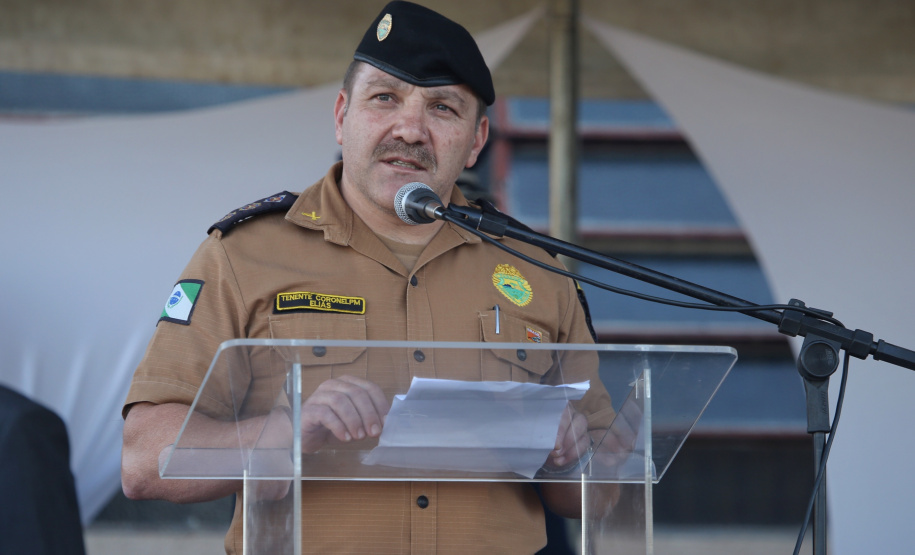 O governador Carlos Massa Ratinho Junior e o presidente em exercício Hamilton Mourão receberam nesta sexta-feira (28) a medalha Heróis da Cavalaria, da Polícia Montada Coronel Dulcídio. A condecoração foi entregue na cerimônia, em Curitiba, que comemora os 140 anos do regimento, que é a unidade mais antiga da Polícia Militar do Paraná.  -  Curitiba, 28/06/2019  -  Foto: José Fernando Ogura/ANPr