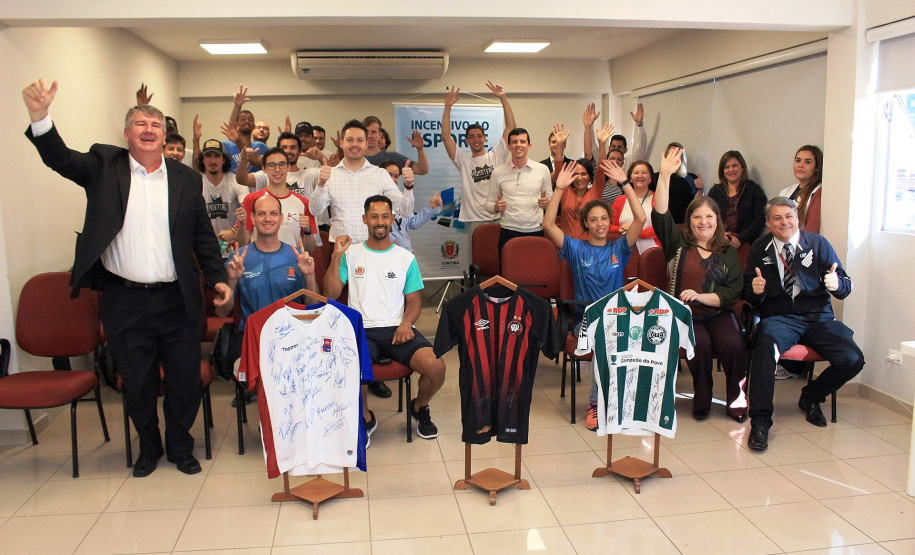 Lançamento da 14ª edição da Campanha "Doe sangue pelo esporte", que incentiva a doação de sangue e de medula óssea.
Foto:Clevis Massolla/SESA