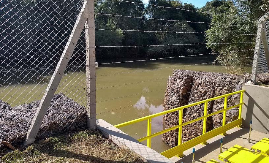 Nova captação passa a operar com aumento na capacidade de bombeamento da água. Foto: Divulgação/Sanepar