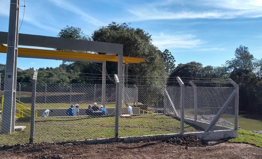 Nova captação passa a operar com aumento na capacidade de bombeamento da água. Foto: Divulgação/Sanepar