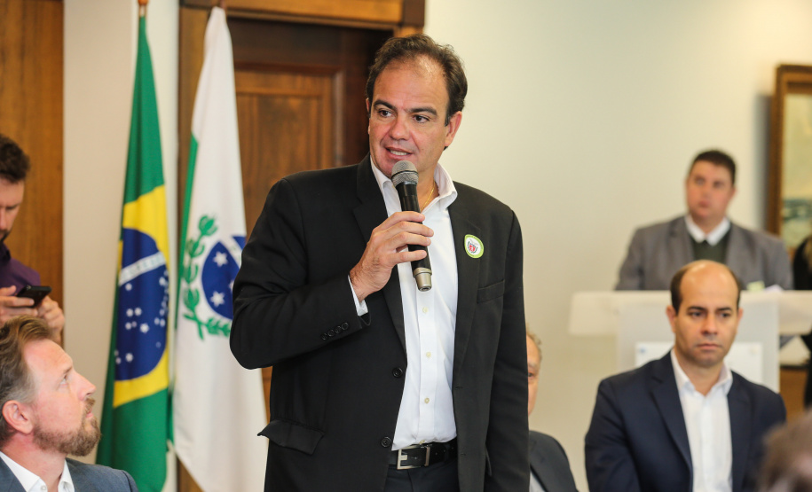 Diretor do Departamento de Apoio à Pessoa com Deficiência e de Políticas Públicas para Acessibilidade da Secretaria Estadual de Justiça, Família e Trabalho, Felipe Braga Côrtes, nesta terça-feira (02), no Palácio Iguaçu. Curitiba, 02/07/2019 -Foto: Geraldo Bubniak/ANPr