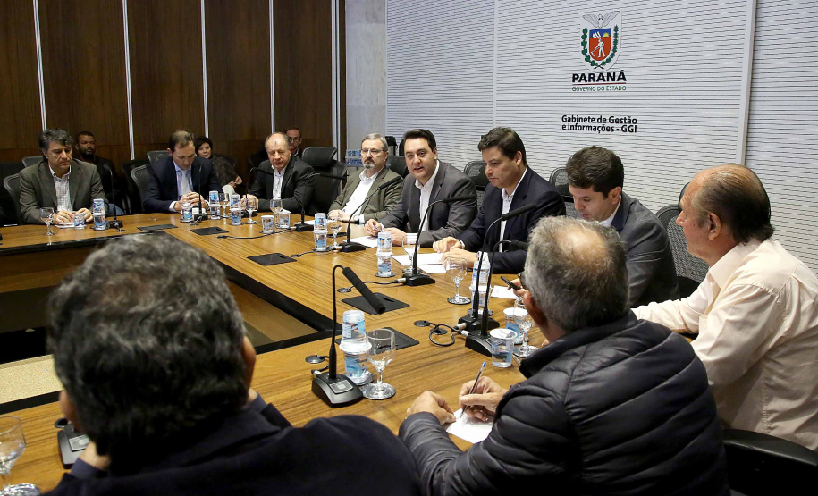 Governador Carlos Massa Ratinho Junior durante reunião com executivos da Klabin - Curitiba, 02/07/2019 - Foto: Jaelson Lucas/ANPr