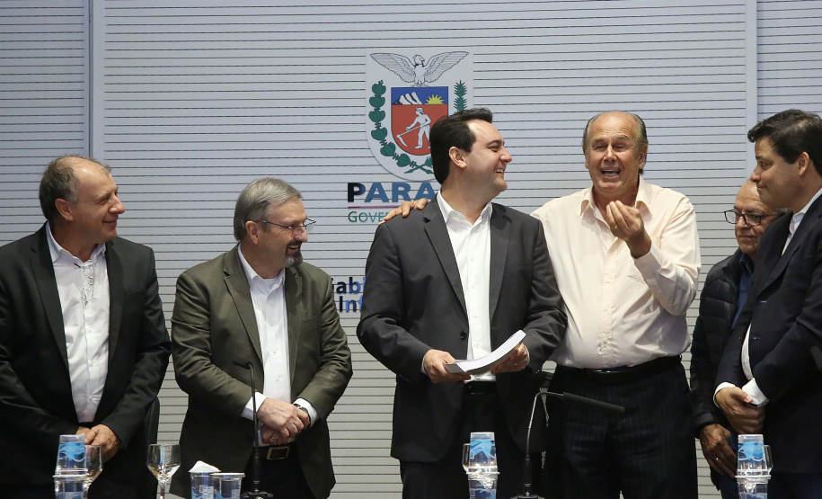 Governador Carlos Massa Ratinho Junior durante reunião com executivos da Klabin - Curitiba, 02/07/2019 - Foto: Jaelson Lucas/ANPr