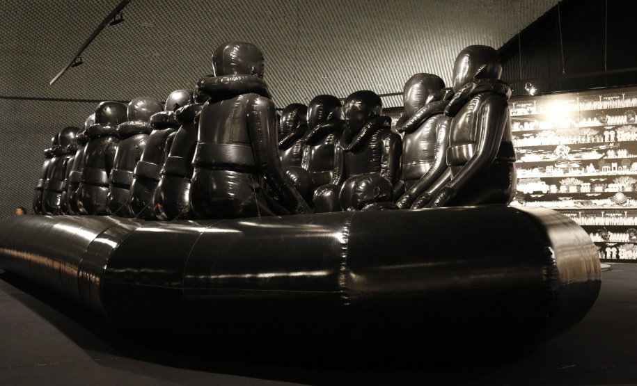 Cobertura no evento de abertura da exposição do Ai Weiwei no Museu Oscar Niemeyer, no dia 02/05/2019. - Foto: Antônio More / MorePress