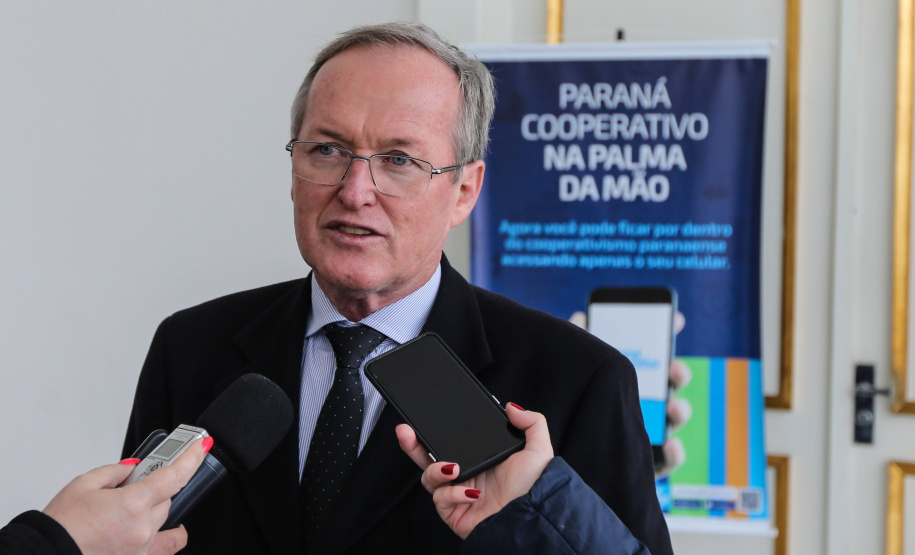 O presidente do Sistema Ocepar, José Roberto Ricken . Curitiba, 02/07/2019 -Foto: Geraldo Bubniak/ANPr
