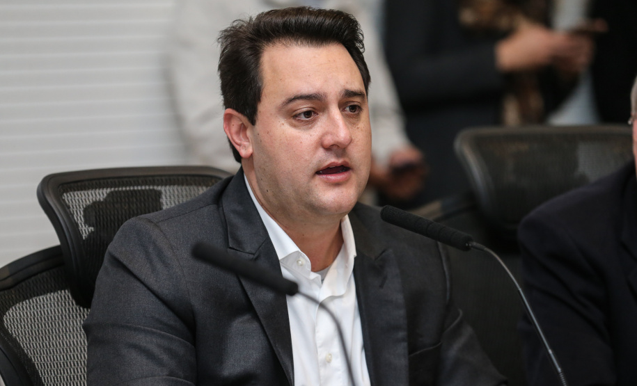 O governador Carlos Massa Ratinho Junior recebe  a  diretoria da Ocepar - Organização das Cooperativas do Estado do Paraná para celebrar o Dia Internacional do Cooperativismo. Curitiba, 02/07/2019 -  Foto: Geraldo Bubniak/ANPr