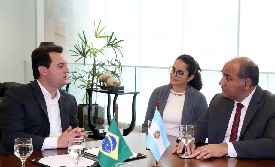 Governador Carlos Massa Ratinho Junior recebe Governador Tucumán Juan Manzur  -  Curitiba, 04/07/2019  -  Foto Gilson Abreu