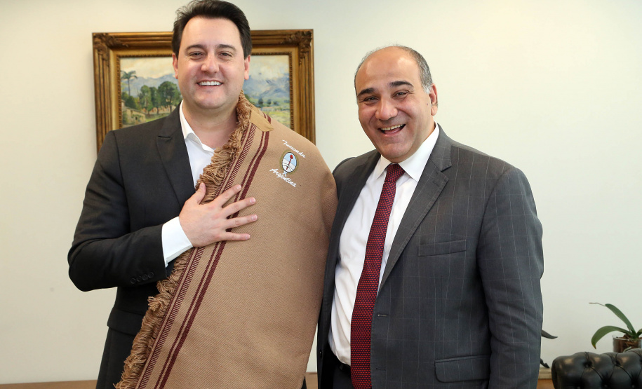 Governador Carlos Massa Ratinho Junior recebe Governador Tucumán Juan Manzur  -  Curitiba, 04/07/2019  -  Foto Gilson Abreu